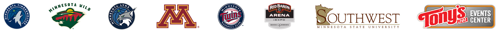 Graphic list of Minnesota hometown teams