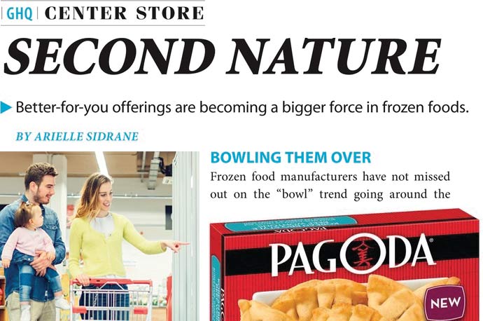 Collage of article with an image of a family shopping and PAGODA® packaging